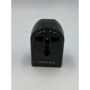 INSIGNIA Black Ground Travel Adapter USB Power Outlet